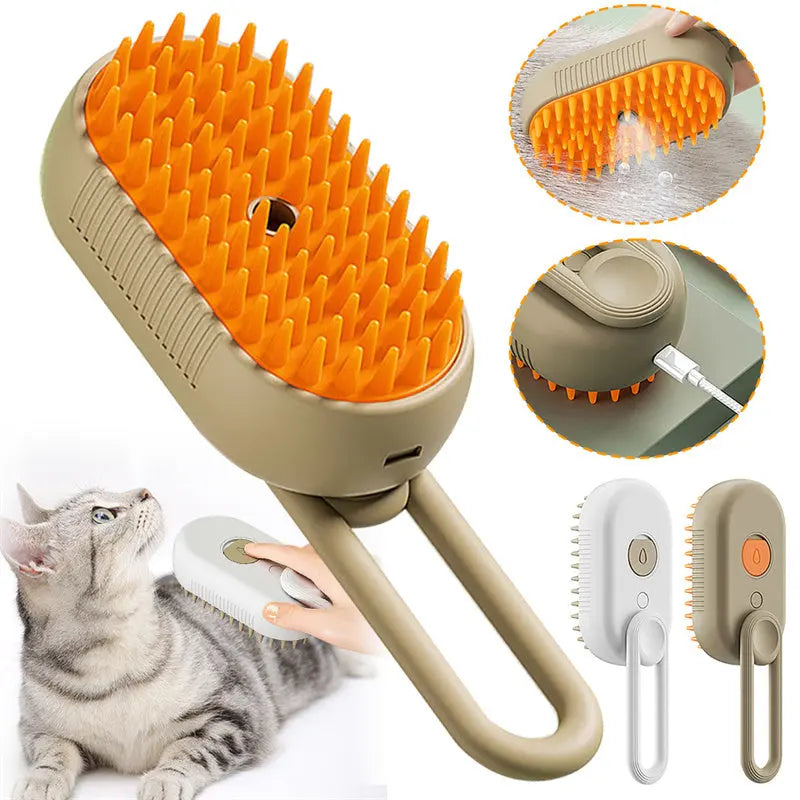 Cat & Dog Steam Brush - TadeyPet