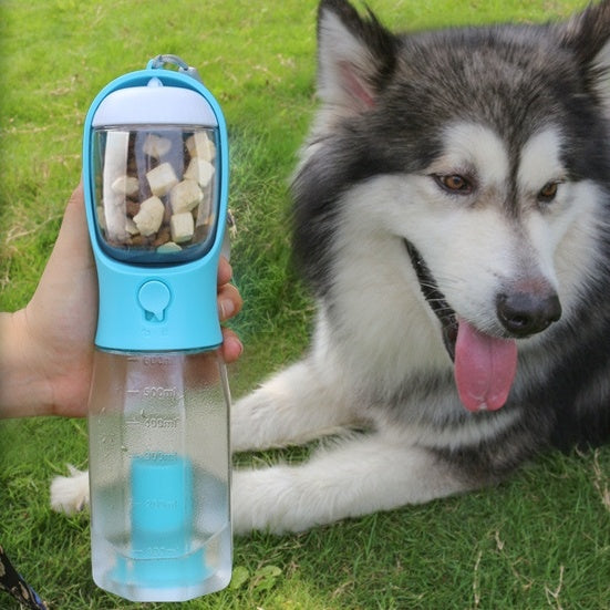 3 In 1 Portable Water Bottle - Food Feeder - Poop Dispenser for Cat & Dog - TadeyPet